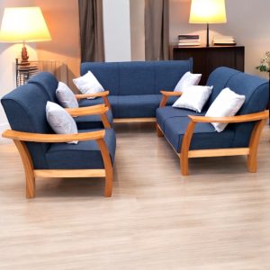 Blue Seven Seater Open Sofa