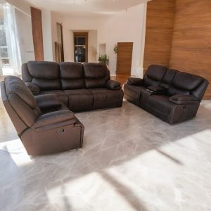 Dark Brown Recliner Sofa