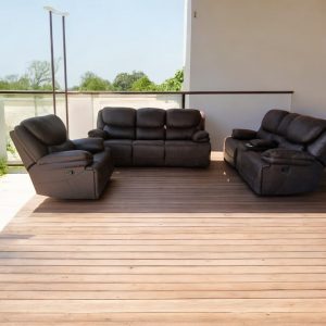 Dark Chocolate Recliner Sofa