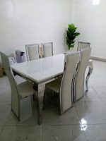 White Marble Dining Set