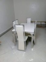 White Marble Dining Set - Image 4