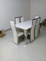 White Marble Dining Set - Image 3