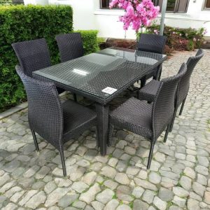 Rattan 6 Seater Dining Set