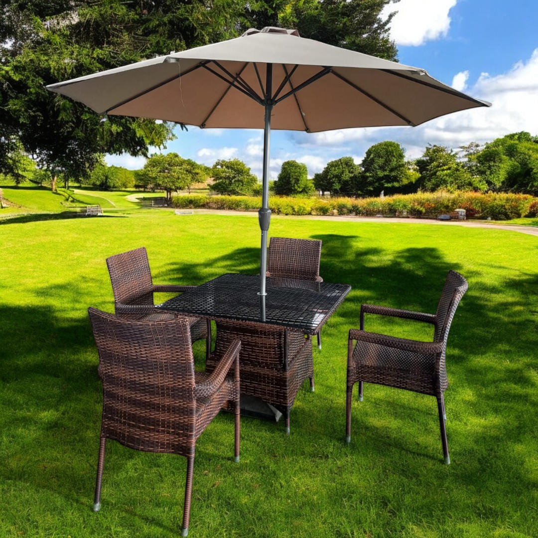 Outdoor Furniture (9) Garden Dining Set