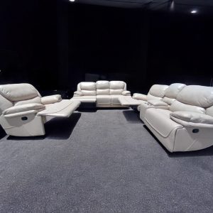 Cream Recliner Sofa