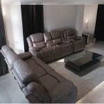 6 Seater Brown Recliner Sofa
