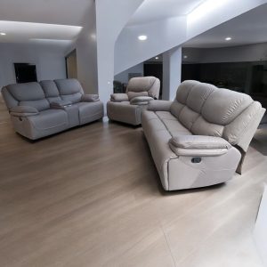 Light Grey Recliner Sofa