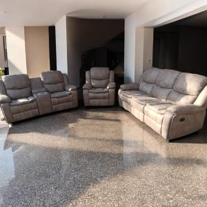 Rustic Brown Recliner Sofa