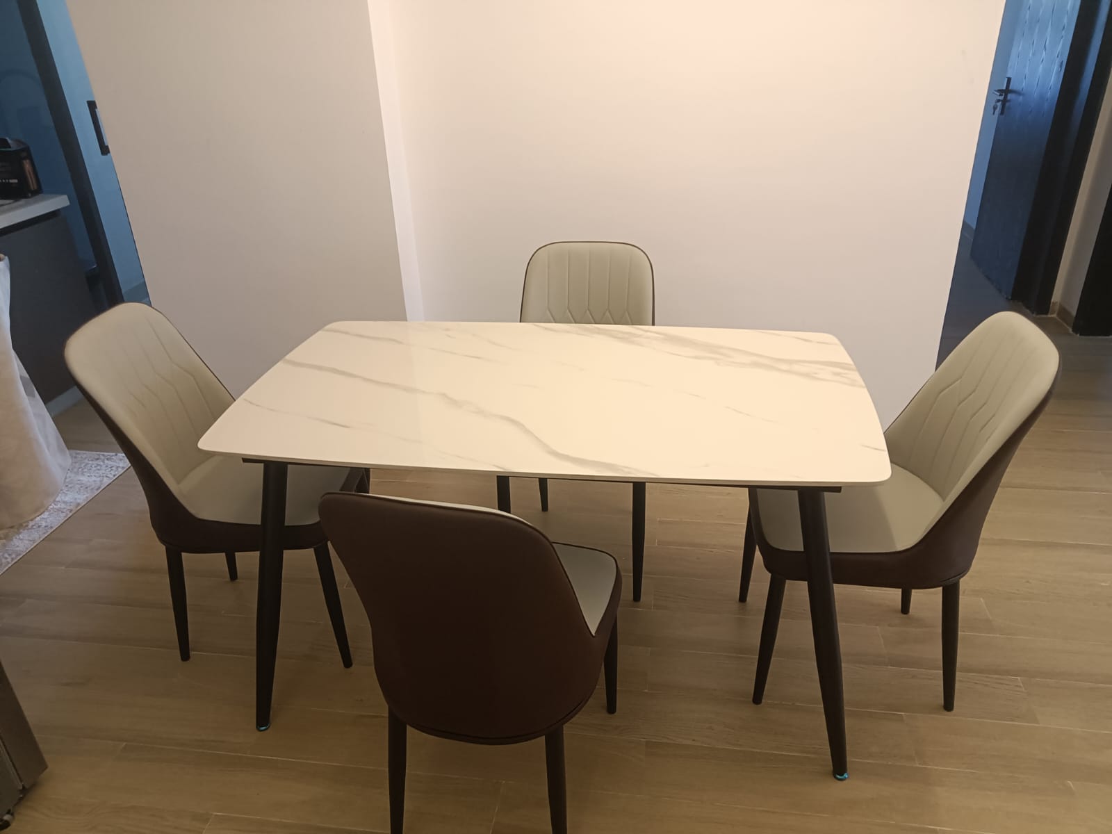 4-Seater Marble Dining Table - Fairprice Furniture Kenya