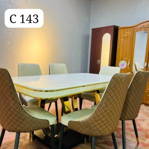 Marble Dining Table 6 Seater