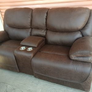 Brown 2 Seater Recliner