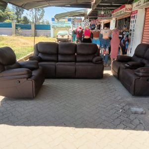 Brown six Seater Recliner Sofa