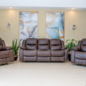 Chocolate Reclining Sofa Set