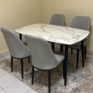Four Seater Marble Dining Set (2)