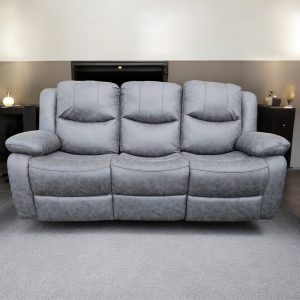 grey 3 seater recliner