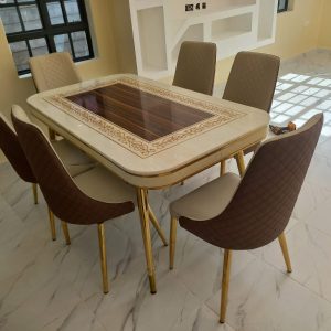 Luxurious Marble Top Dining Set (3)