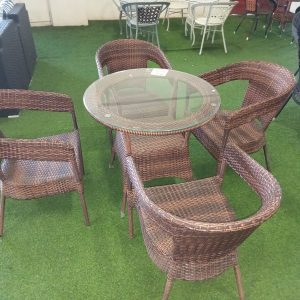 Garden Rattan Coffee Set