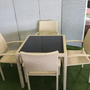 Cream Garden Dining Set