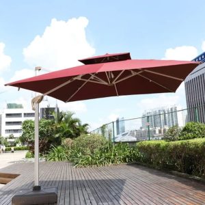 Patio Umbrella With Solar Lights
