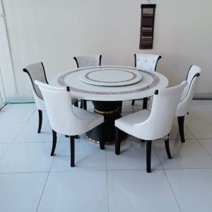 Round Marble Dining Set