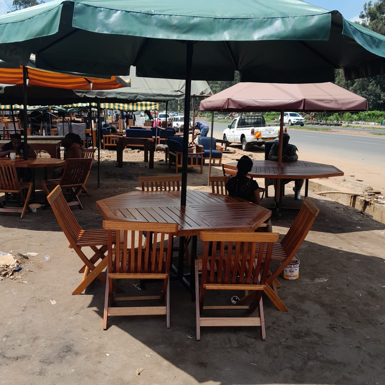Foldable Wooden Outdoor Dining Set