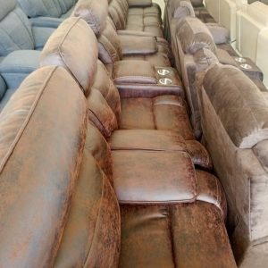 Rusty Brown Recliner Chairs