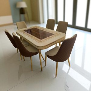 Contemporary Marble Dining Set