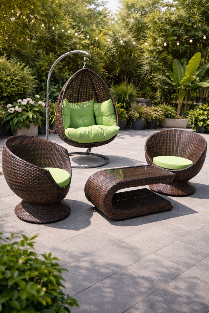 Small Rattan Outdoor Outdoor Rattan Set